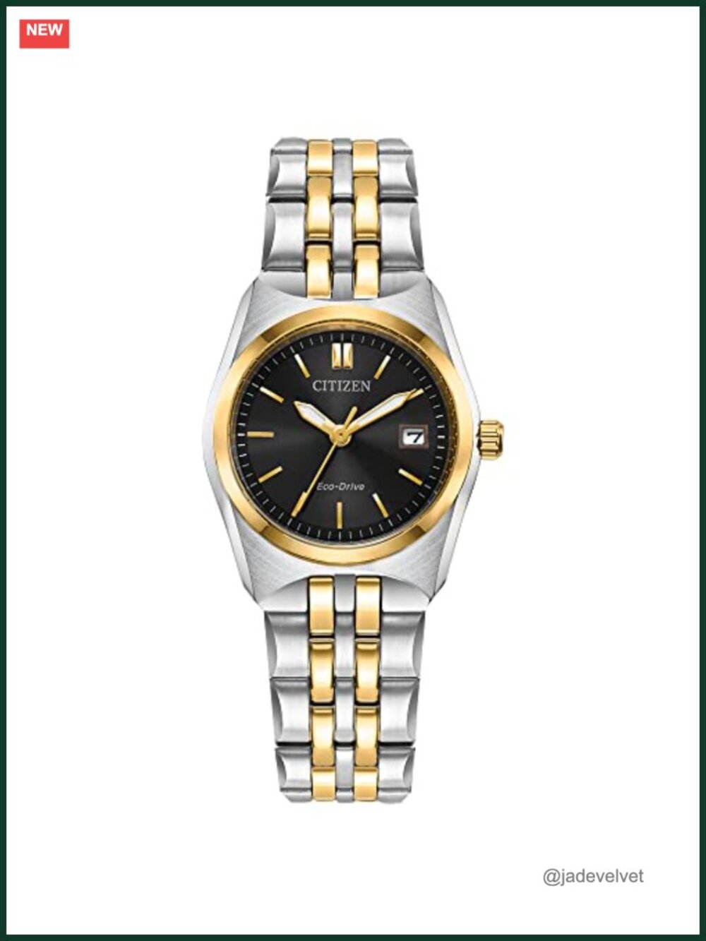 Eco-Drive Corso Classic Watch Two-Tone Stainless Steel Mineral Crystal